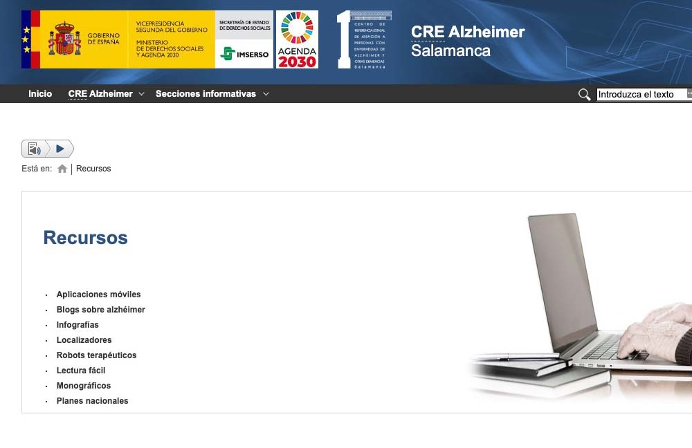 Publicados nuevos recursos en la web del CRE Alzheimer Salamanca
