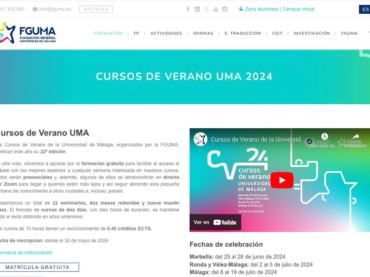 Cursos de Verano de la Universidad de Málaga 2024